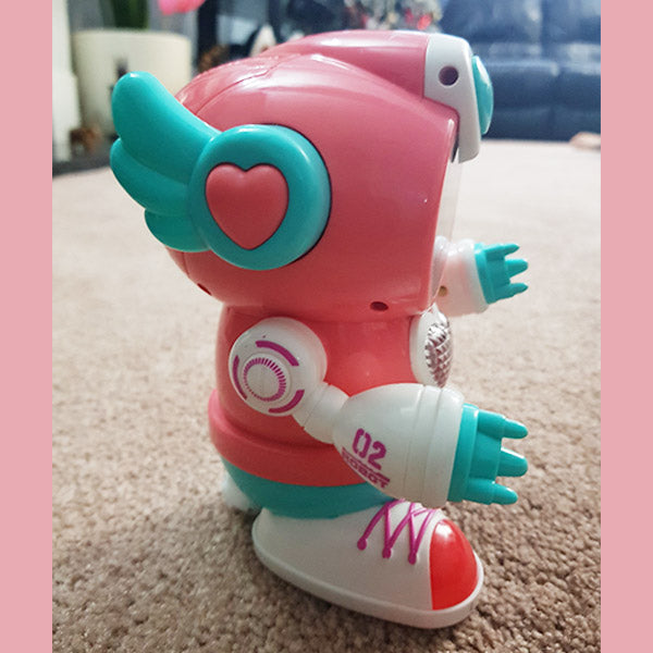 Robot Musical Toy Dancing Pink Girl Boy Sound Flashing Light - TopGiftz