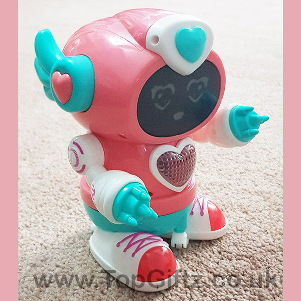 Robot Musical Toy Dancing Pink Girl Boy Sound Flashing Light - TopGiftz