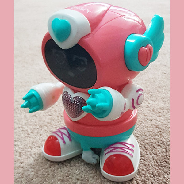 Robot Musical Toy Dancing Pink Girl Boy Sound Flashing Light - TopGiftz