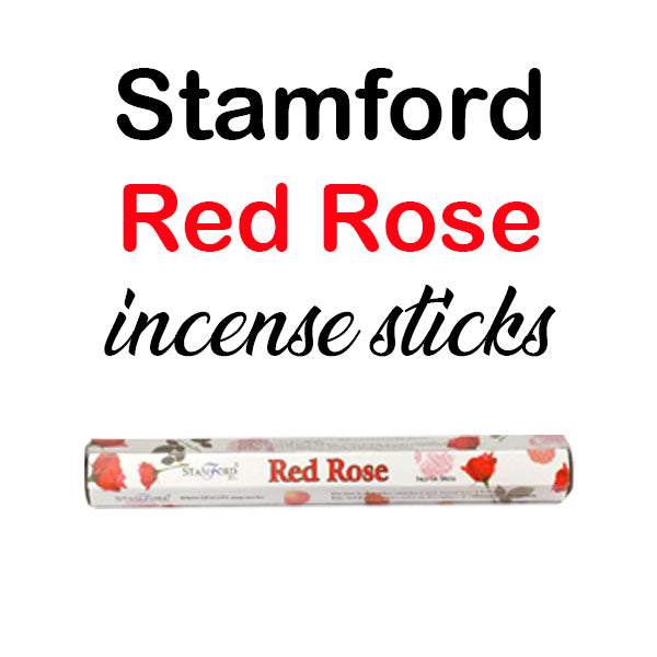 Red Rose Incense Sticks - Stamford Hexagon - TopGiftz