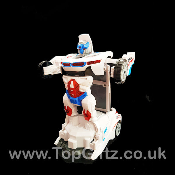 BMW Transformer Robot Car Boys Toy Light & Sounds Kids - TopGiftz