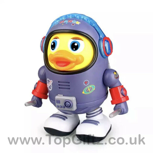 Dancing Duck Musical Space Toy Light Up Dancing Singing - TopGiftz