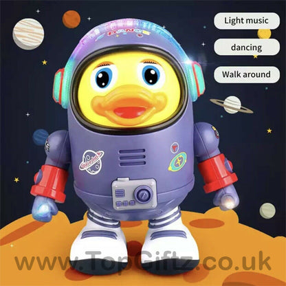 Dancing Duck Musical Space Toy Light Up Dancing Singing - TopGiftz