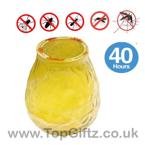 Price Citronella Glass Jar Candles Wasp Fly Insect Repellent - TopGiftz