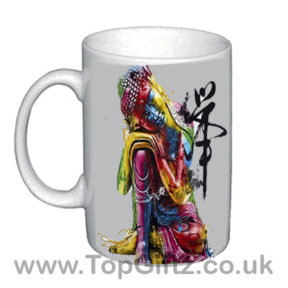 Abstract Thai Buddha Art Ceramic Mug In Resting Position - TopGiftz