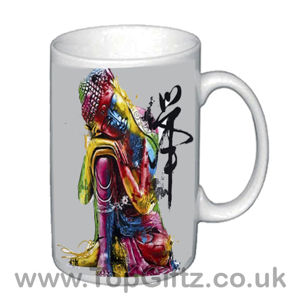 Abstract Thai Buddha Art Ceramic Mug In Resting Position - TopGiftz