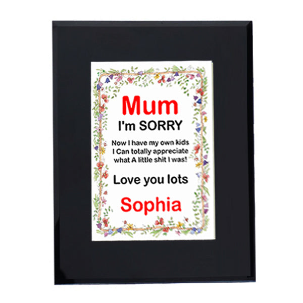 Personalised Mothers Day Cheeky Funny Joke Poem - TopGiftz
