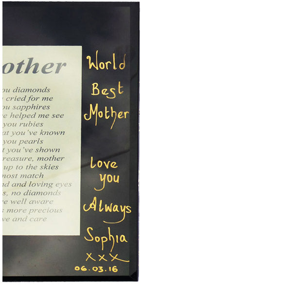 Personalised Poem - My Mother you are a Diamonds - TopGiftz