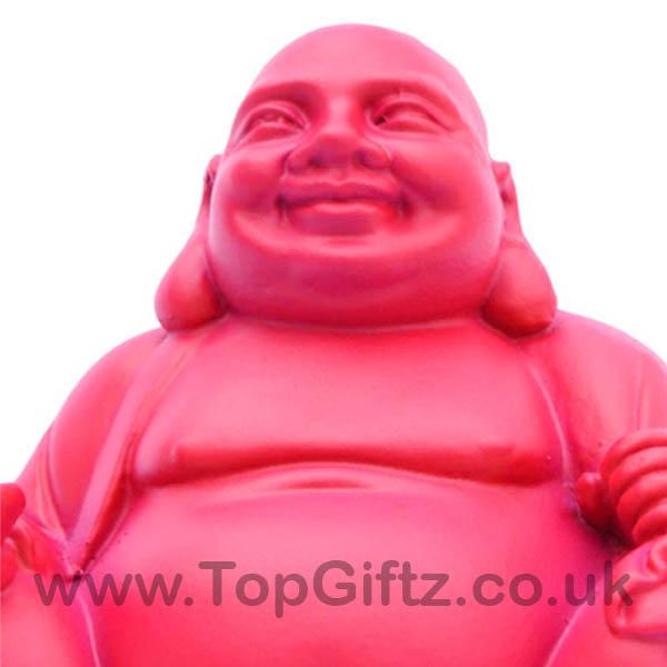Happy Laughing Baby Pink Buddha Gay with Money Bag 3.81cm H - TopGiftz