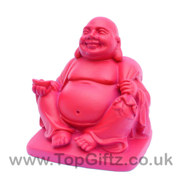 Happy Laughing Baby Pink Buddha Gay with Money Bag 3.81cm H - TopGiftz