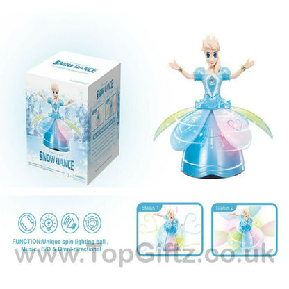 Princess Frozen Elsa Infrared Rotating Music Toys for Girls - TopGiftz