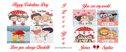 Valentine Day Mug Personalised Any Name/Photo for Him & Her - TopGiftz